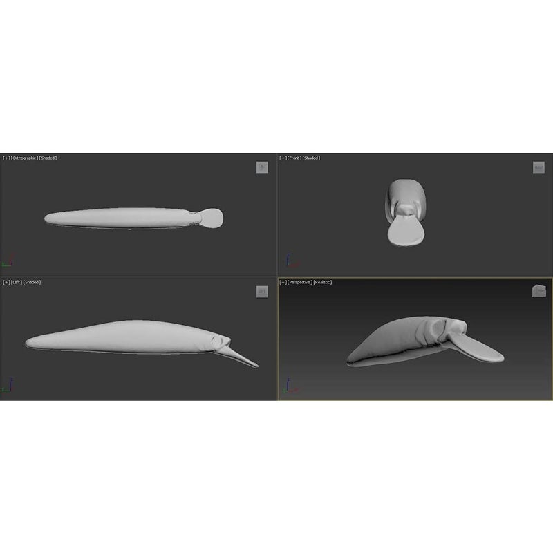 wLure 10 Blank Unpainted Minnow Crankbait Topwater Lipless Jerkbait Fishing Lures V3 (UPM673P10) - Image 4